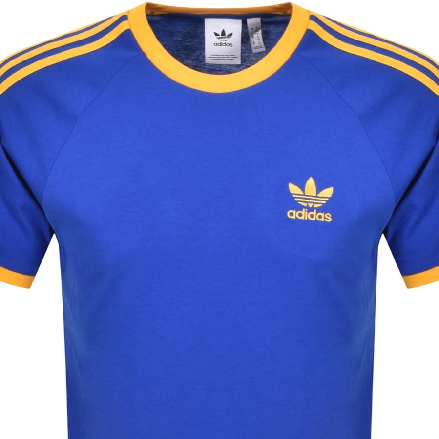 Alternative Image for Productadidas Originals 3 Stripe T Shirt Blue2